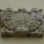 Sächsisches Wappen am Schloss in Czerna