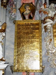 Wschowa, Grabtafel in der Franziskanerkirche